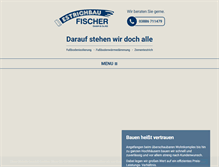 Tablet Screenshot of estrichbau-fischer.de